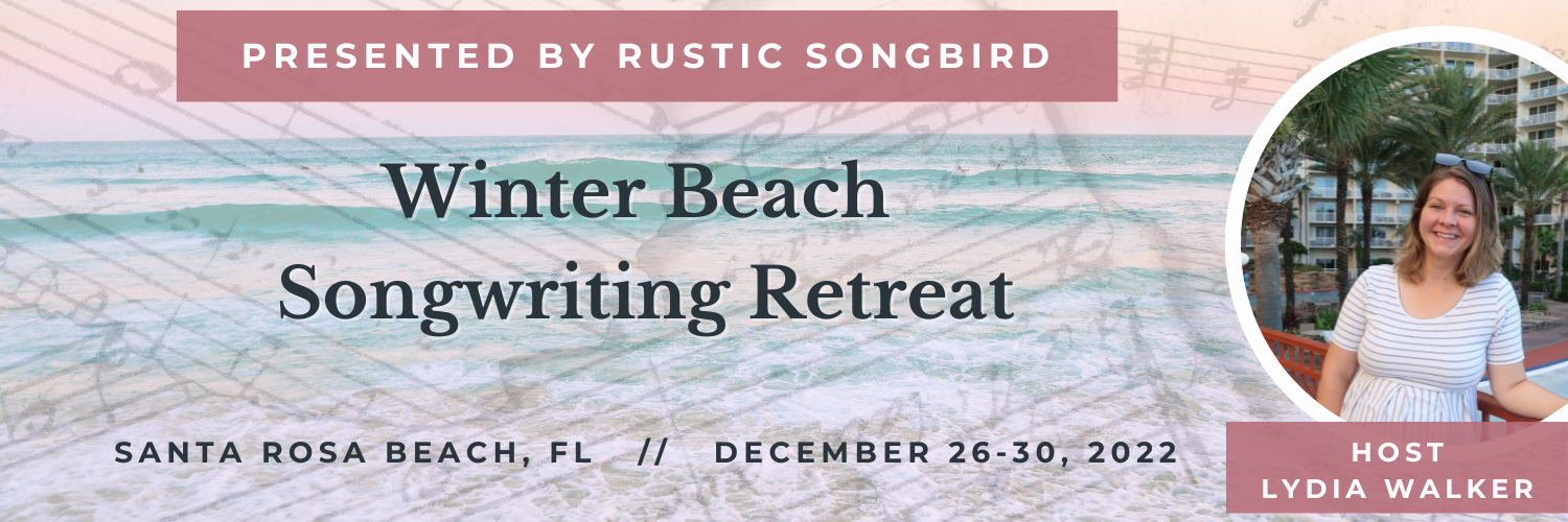 Winter Beach Songwriting Retreat Updated Header 2022