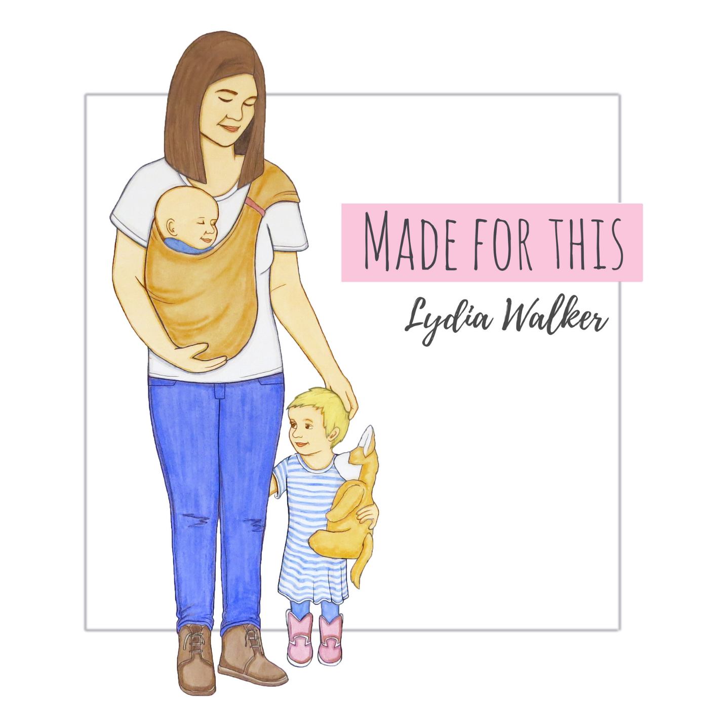 made for this album cover mom with baby and toddler